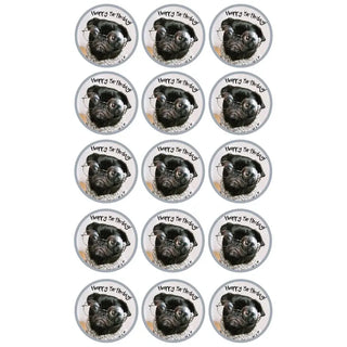 Edible Cupcake Images | Pug 