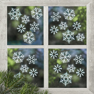 Ginger Ray Christmas Snowflake Window Stickers