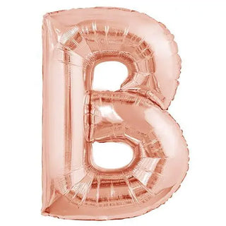 Rose Gold B Balloon | Rose Gold Party Supplies