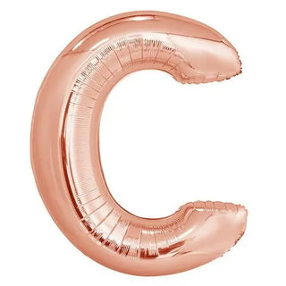 Rose Gold C Balloon | Rose Gold Party Supplies