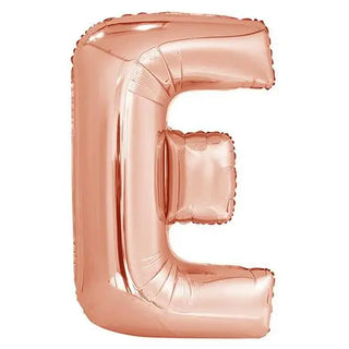 Rose Gold E Balloon | Rose Gold Party Supplies