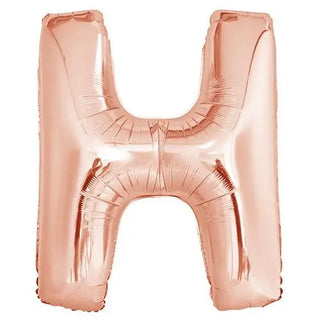 Rose Gold H Balloon | Rose Gold Party Supplies