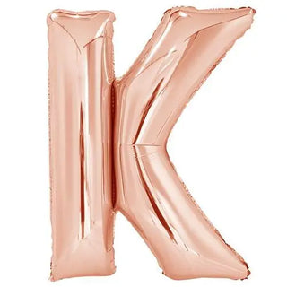 Rose Gold K Balloon | Rose Gold Party Supplies