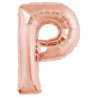 Rose Gold P Balloon | Rose Gold Party Supplies