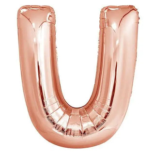 Rose Gold U Balloon | Rose Gold Party Supplies
