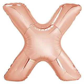 Rose Gold X Balloon | Rose Gold Party Supplies