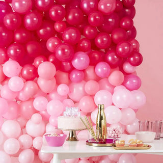 Ginger Ray | Pink Ombre Balloon Wall | Pink Party Supplies NZ