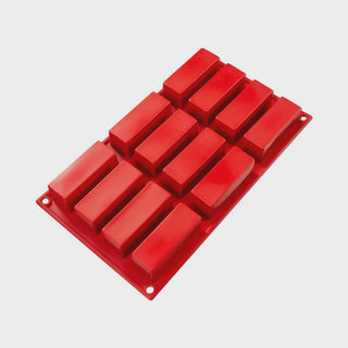 Fat Daddio's | Silicone mould 12 cavities cake bar | Party Supplies