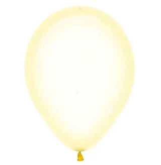 Crystal Pastel Yellow Balloon