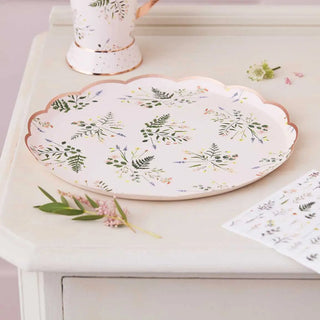 Ginger Ray | Floral Tea Party Plates | Tea Party Supplies NZ
