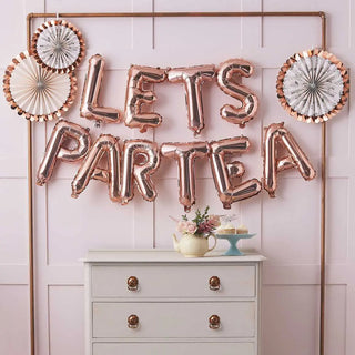 Ginger Ray | Let's ParTea Balloon Banner | Tea Party Supplies NZ