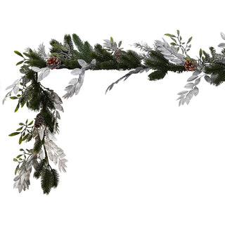 Ginger Ray Silver Artificial Foliage Christmas Garland