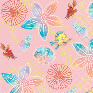 Amscan | The Little Mermaid Napkins - Lunch | The Little Mermaid Party Supplies NZ