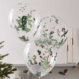 Ginger Ray | Ginger Ray Balloons | Ginger Ray Christmas | Christmas Balloons | Holly Balloons | Confetti Balloons 