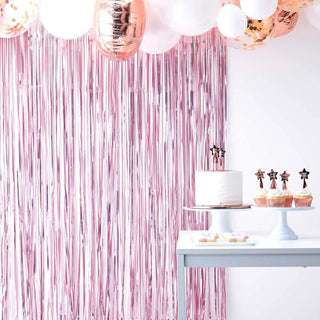 Ginger Ray | Pink Fringe Curtain Backdrop | Pink Party Supplies NZ