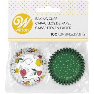 Wilton | fruit mini cupcake papers pack of 100 | fruit party supplies