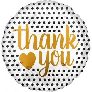 Modern Dots Thank You Foil Balloon | Thank You Party Theme & Supplies | Anagram