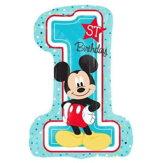 Mickey Mouse 1st Birthday Balloon | Mickey Mouse 1st Birthday Supplies