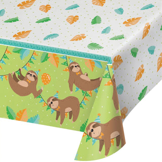 Creative Converting | Sloth Party Tablecover | Sloth Party Theme & Supplies