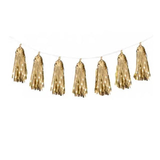 Five Star Tassel Garland - Metallic Gold