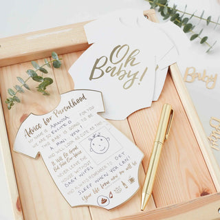 Ginger Ray Oh Baby! Advice Cards | Baby Shower Party Theme & Supplies