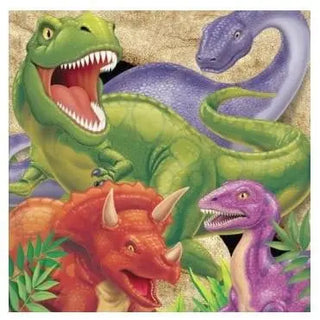 Paper Art | Dino Blast Napkins - Lunch | Dinosaur Party Theme & Supplies