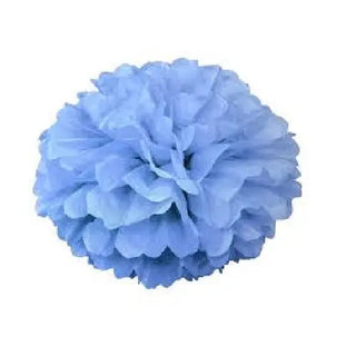 Powder Blue Tissue Pom Pom  Baby Shower Party Theme & Supplies | Unique