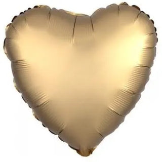 Anagram | Satin Luxe Gold Heart Foil Balloon | Gold Heart Balloon