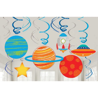 Planet Swirl Decorations | Space Decorations | Space Party Supplies