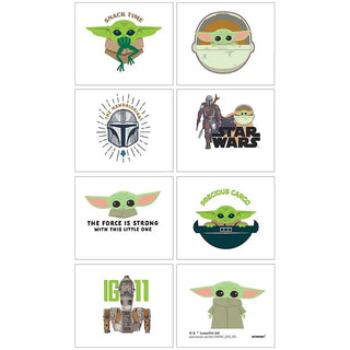 Star Wars Mandalorian Tattoos | Star Wars Party Supplies