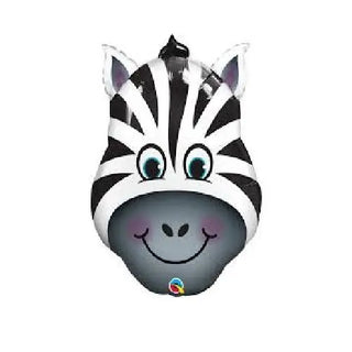Qualatex | Zebra SuperShape Foil Balloon | Safari Party Theme & Supplies