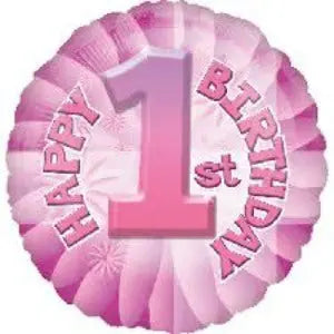 Pink 1st birthday Balloon | 1st Birthday party supplies