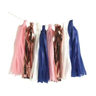 Party Tassel Garland - Rose Gold & Navy | Artwrap