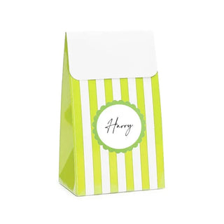 Sambellina | Lime Green Striped Party Bags | Green Party Supplies
