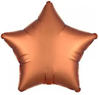 Anagram | Satin Luxe Amber Star Foil Balloon | Copper Balloons