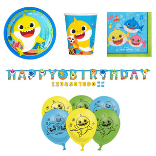 Baby Shark Party Essentials for 8 - SAVE 12%