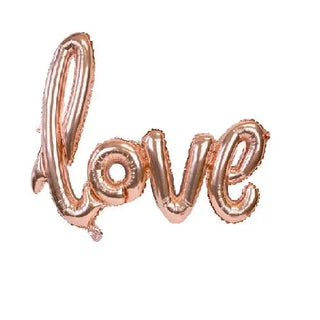 Foil Balloon Banner - Rose Gold Love | Valentines Day Party Theme & Supplies | Northstar Balloons 