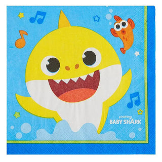 Baby Shark Lunch Napkins | Baby Shark Party Supplies