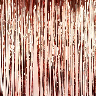 Rose Gold Foil Curtain | Rose Gold Party Supplies