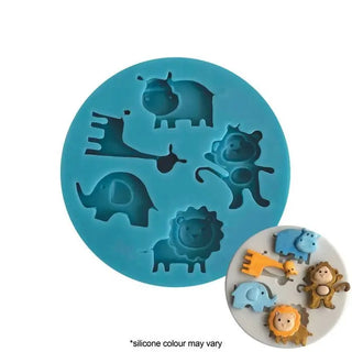 Cute Safari Animals Silicone Mould | Safari Animal Party Supplies NZ