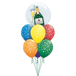 Bubble With Bubbly Balloon Bouquet