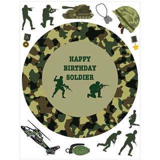Army Edible Cake Image | Army Party Supplies NZ