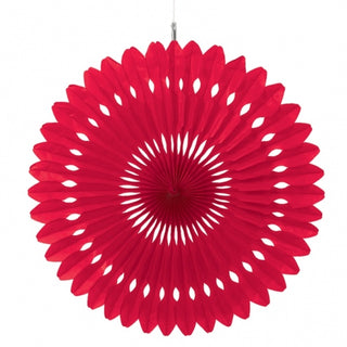 Amscan | 16 Inch Red Fan Decoration | Red Party Supplies NZ