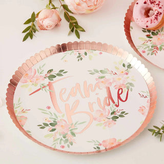 Ginger Ray Floral Hen Party Plates | Bridal Shower Party Theme & Supplies | Ginger Ray