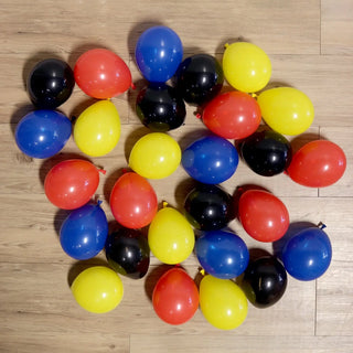pop balloons | pack of 25 mini superhero mini balloons | superhero party supplies NZ