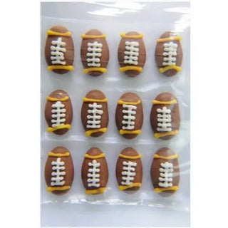 Starline | Rugby Balls Edible Cake Decorations | Rugby and All Blacks Party Theme & Supplies |