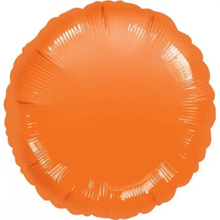 Anagram | Metallic Orange Round Foil Balloon | Orange Party Theme & Supplies