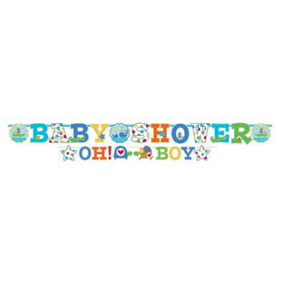 Ahoy Baby Boy Baby Shower Banner Set | Boy Baby Shower Party Theme & Supplies | Amscan