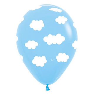 Pack of 12 Latex Balloons - Clouds