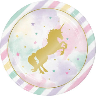 Unicorn Sparkle Plates | Unicorn Party Supplies